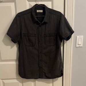 Madewell Men's Grey Chambray Button Down Shirt